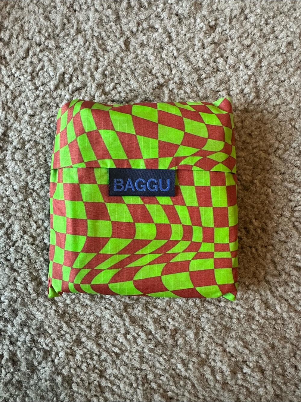 Baggu Standard Reusable in Trippy Checkered Print